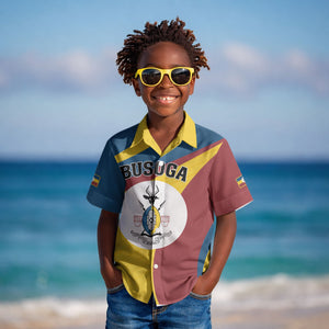 Personalised Kingdom of Busoga Kid Hawaiian Shirt Land of the Soga