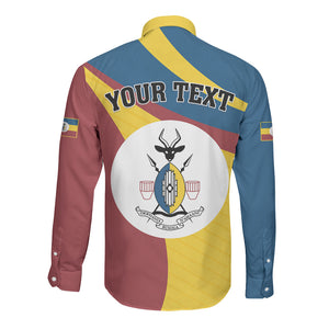 Personalised Kingdom of Busoga Long Sleeve Button Shirt Land of the Soga