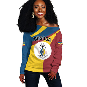 Personalised Kingdom of Busoga Off Shoulder Sweater Land of the Soga