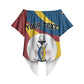 Personalised Kingdom of Busoga Off Shoulder Wrap Waist Top Land of the Soga