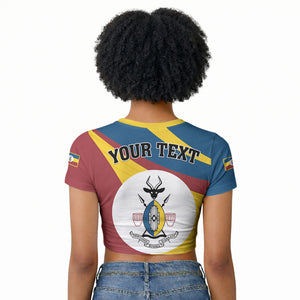 Personalised Kingdom of Busoga Raglan Cropped T shirt Land of the Soga