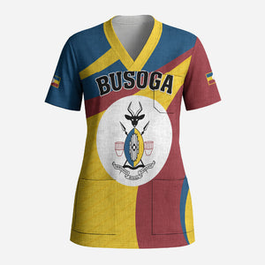 Personalised Kingdom of Busoga Scrub Top Land of the Soga