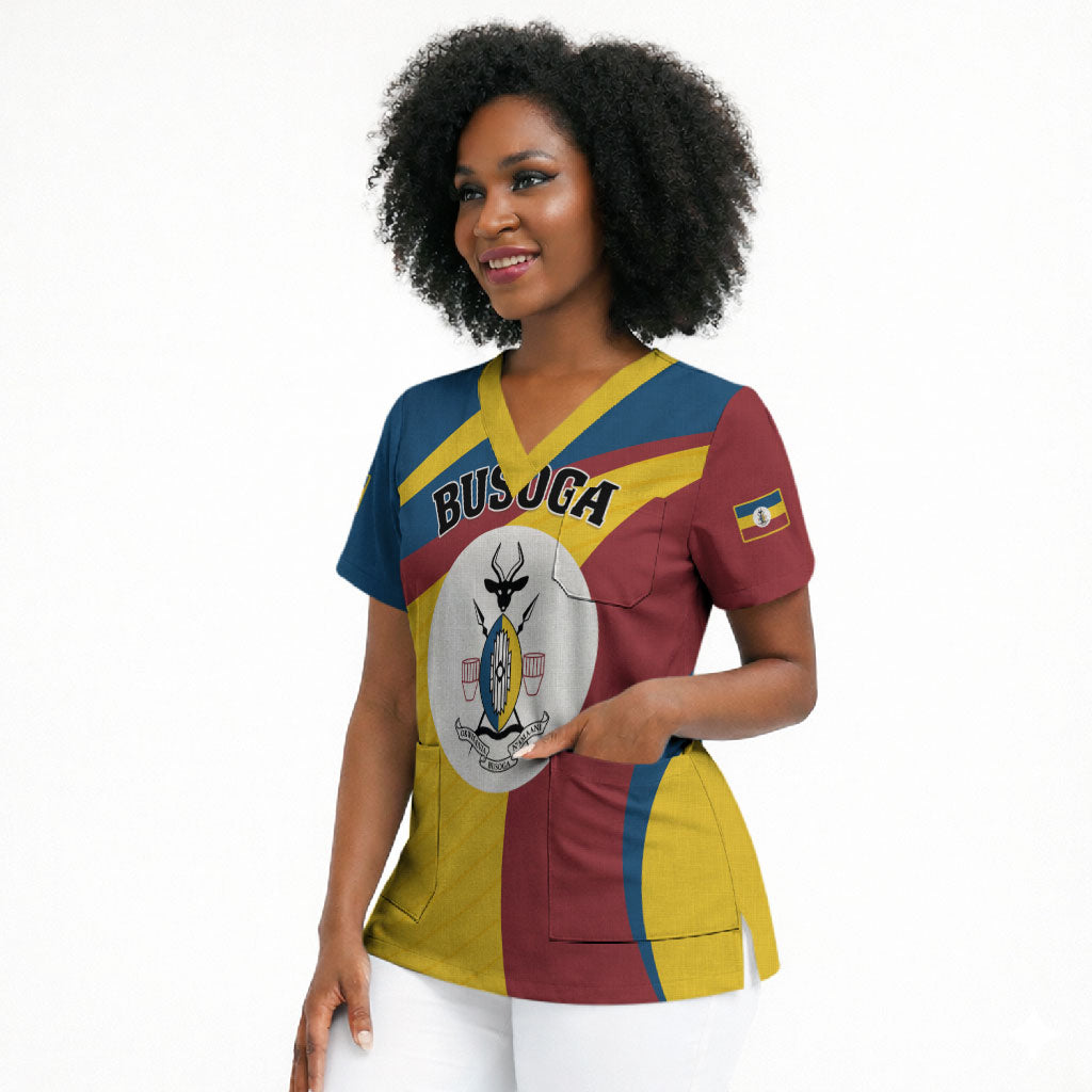 Personalised Kingdom of Busoga Scrub Top Land of the Soga