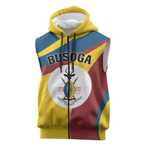 Personalised Kingdom of Busoga Sleeveless Zip Hoodie Land of the Soga
