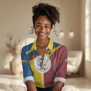 Personalised Kingdom of Busoga Women Casual Shirt Land of the Soga