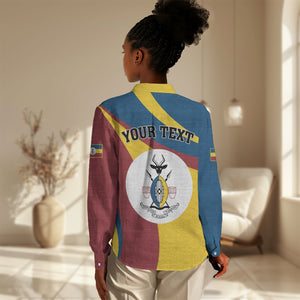 Personalised Kingdom of Busoga Women Casual Shirt Land of the Soga