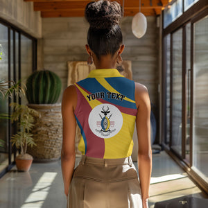 Personalised Kingdom of Busoga Women Sleeveless Polo Shirt Land of the Soga