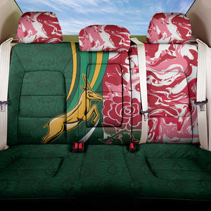 South Africa and England Rugby Back Car Seat Cover - The Red Rose with Protea Pattern