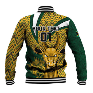Custom South Africa Rugby Baseball Jacket - Come On Bokke, Champion World Cup LT01