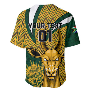 Custom South Africa Rugby Baseball Jersey - Come On Bokke, Champion World Cup