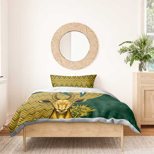 South Africa Rugby Bedding Set - Come On Bokke, Champion World Cup