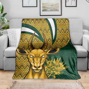 South Africa Rugby Blanket - Come On Bokke, Champion World Cup