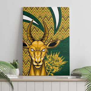 South Africa Rugby Canvas Wall Art - Come On Bokke, Champion World Cup