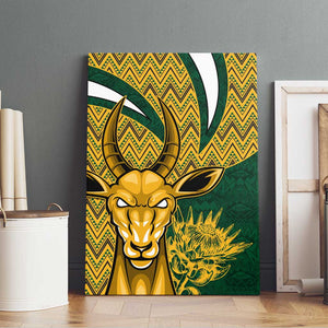 South Africa Rugby Canvas Wall Art - Come On Bokke, Champion World Cup