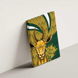 South Africa Rugby Canvas Wall Art - Come On Bokke, Champion World Cup