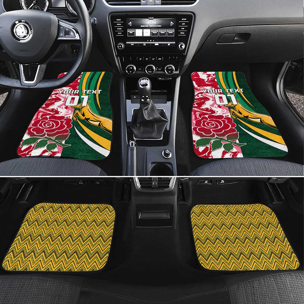 South Africa Rugby Car Mats - Come On Bokke, Champion World Cup