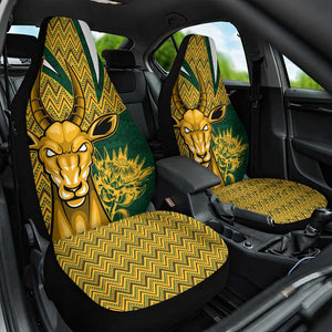 South Africa Rugby Car Seat Cover - Come On Bokke, Champion World Cup