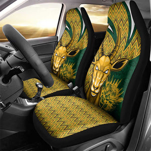 South Africa Rugby Car Seat Cover - Come On Bokke, Champion World Cup