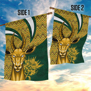 South Africa Rugby Garden Flag - Come On Bokke, Champion World Cup