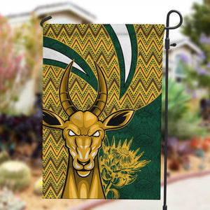 South Africa Rugby Garden Flag - Come On Bokke, Champion World Cup