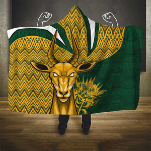 South Africa Rugby Hooded Blanket - Come On Bokke, Champion World Cup