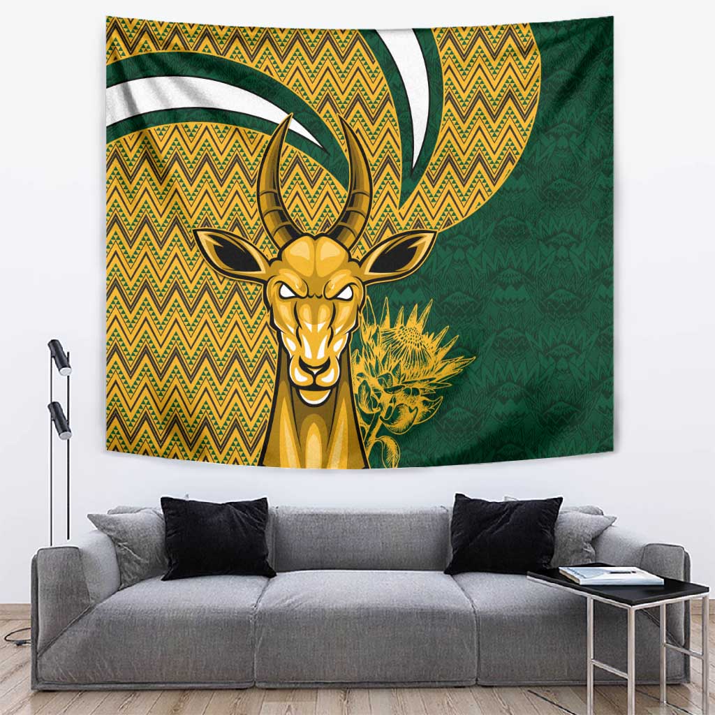 South Africa Rugby Tapestry - Come On Bokke, Champion World Cup