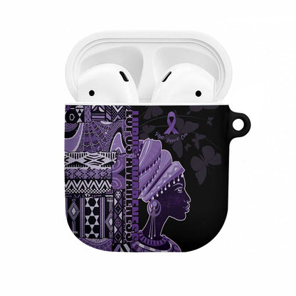 African Lady Lupus Awareness AirPods Case Fight Support Cure