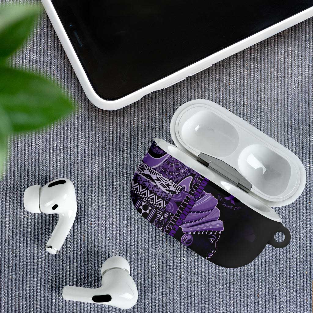 African Lady Lupus Awareness AirPods Case Fight Support Cure