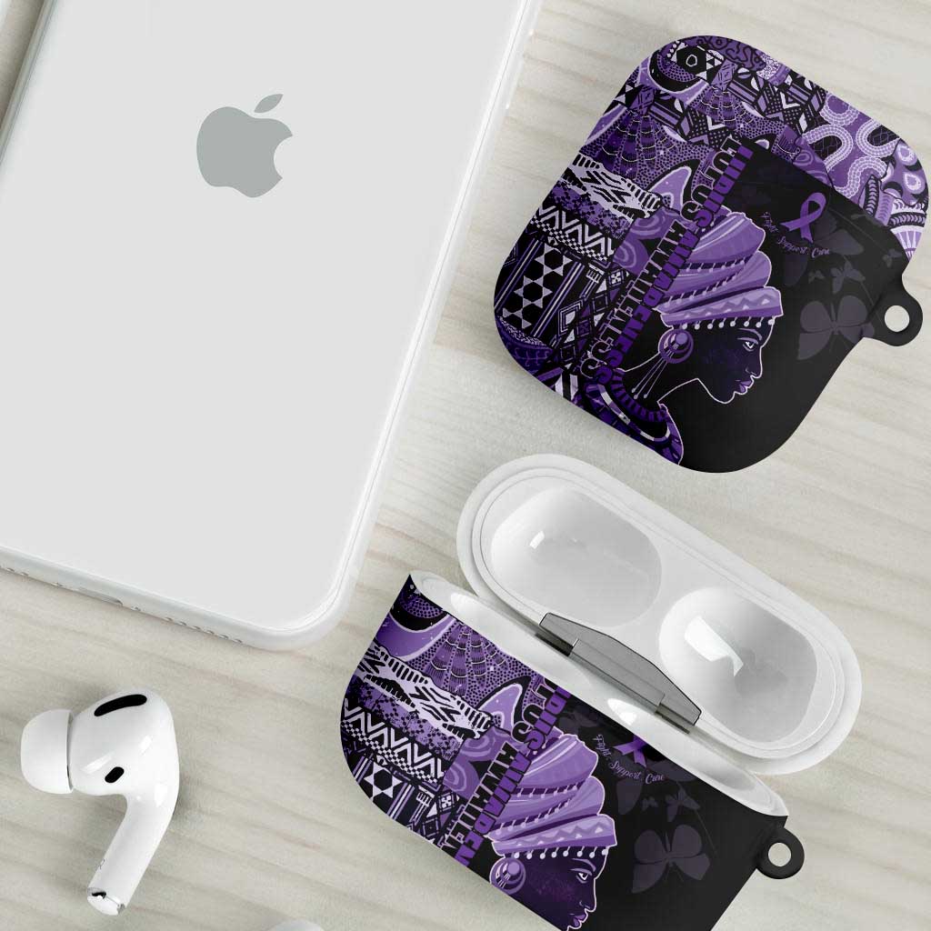 African Lady Lupus Awareness AirPods Case Fight Support Cure