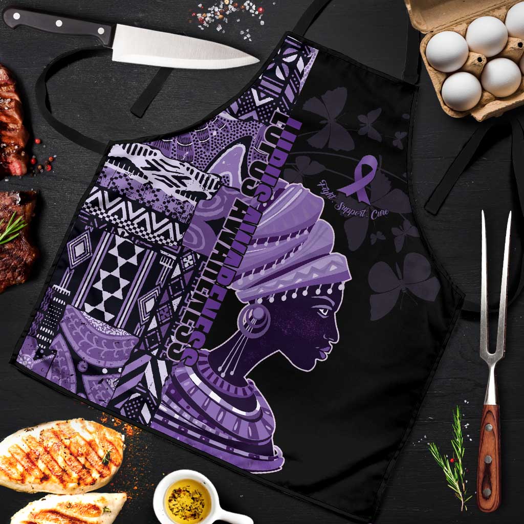 African Lady Lupus Awareness Apron Fight Support Cure