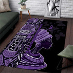 African Lady Lupus Awareness Area Rug Fight Support Cure