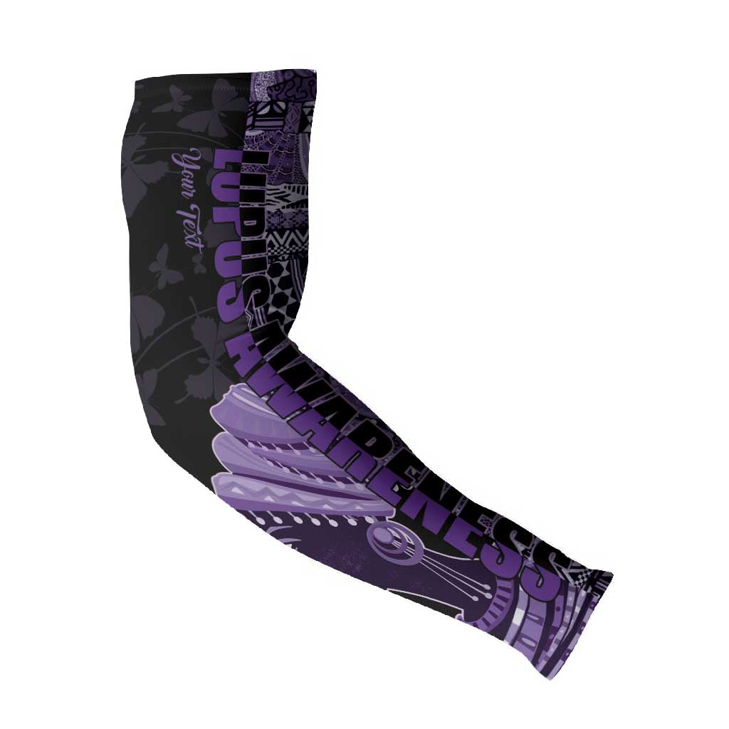 Personalized African Lady Lupus Awareness Arm Sleeves Fight Support Cure