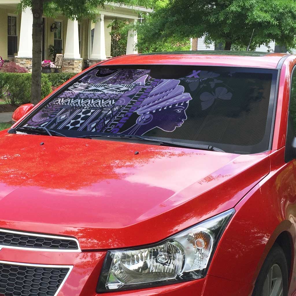 African Lady Lupus Awareness Auto Sun Shade Fight Support Cure