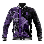 Personalized African Lady Lupus Awareness Baseball Jacket Fight Support Cure