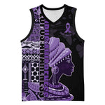 Personalized African Lady Lupus Awareness Basketball Jersey Fight Support Cure