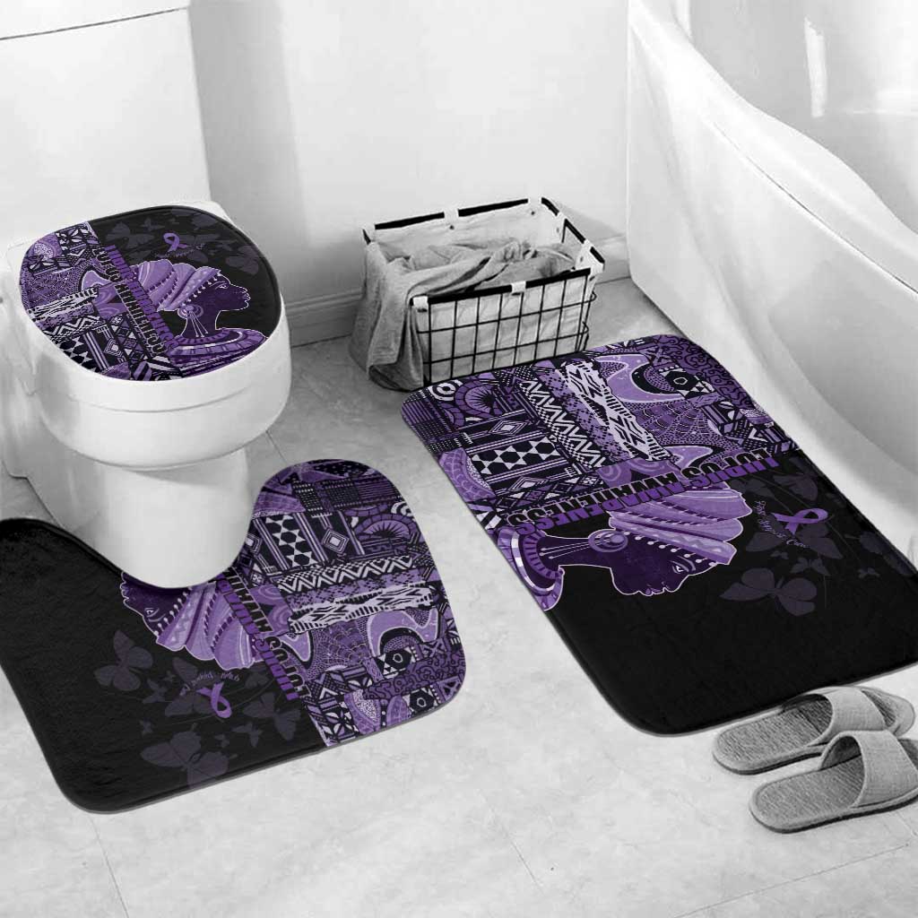 African Lady Lupus Awareness Bathroom Set Fight Support Cure