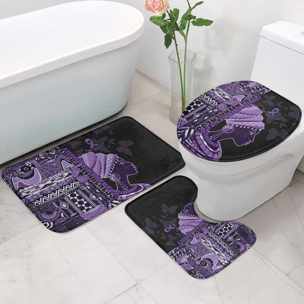 African Lady Lupus Awareness Bathroom Set Fight Support Cure