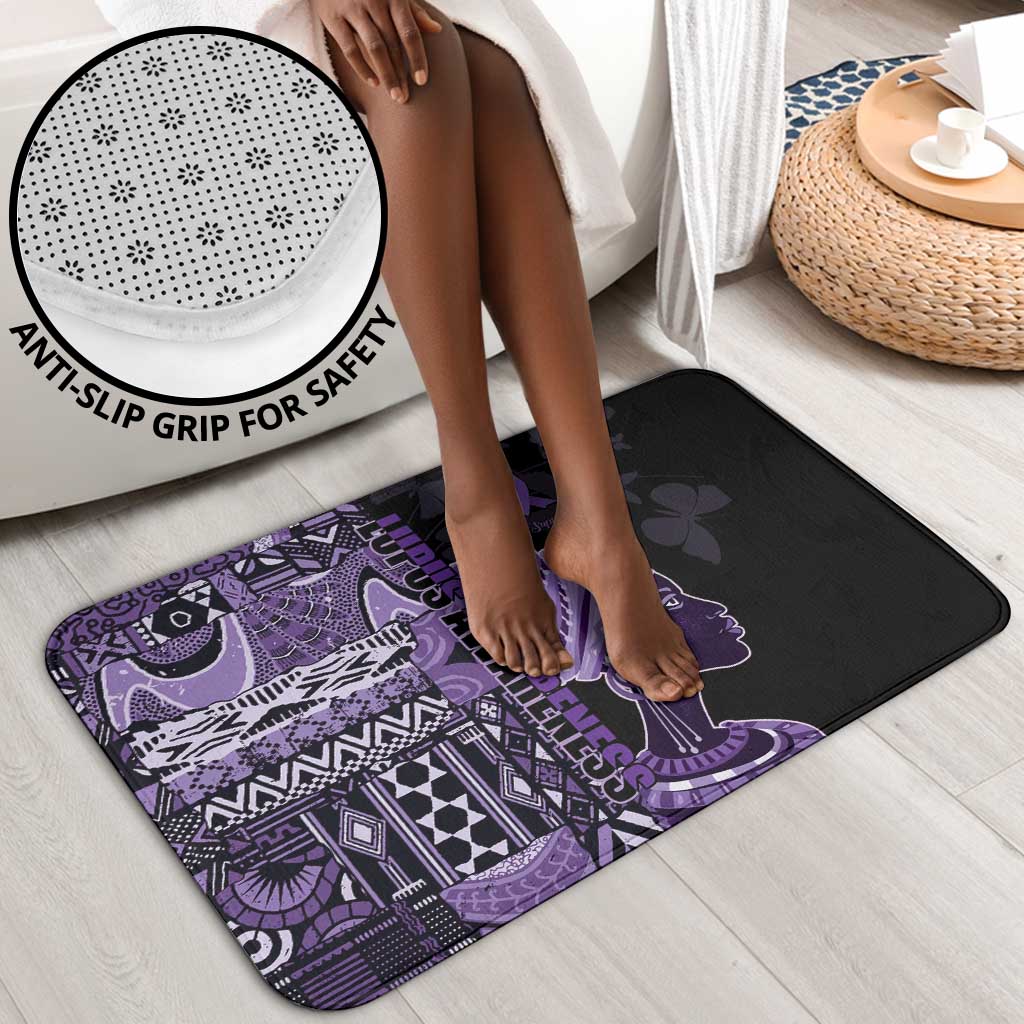 African Lady Lupus Awareness Bathroom Set Fight Support Cure