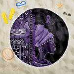 African Lady Lupus Awareness Beach Blanket Fight Support Cure