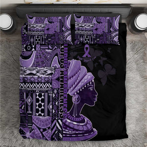 African Lady Lupus Awareness Bedding Set Fight Support Cure