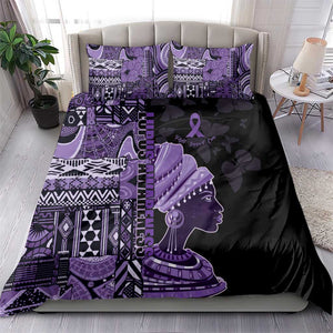 African Lady Lupus Awareness Bedding Set Fight Support Cure