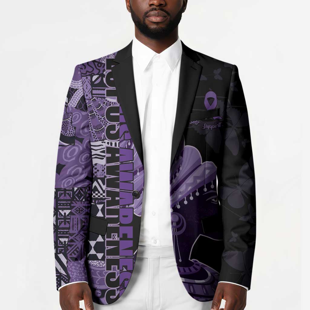 Personalized African Lady Lupus Awareness Blazer Fight Support Cure