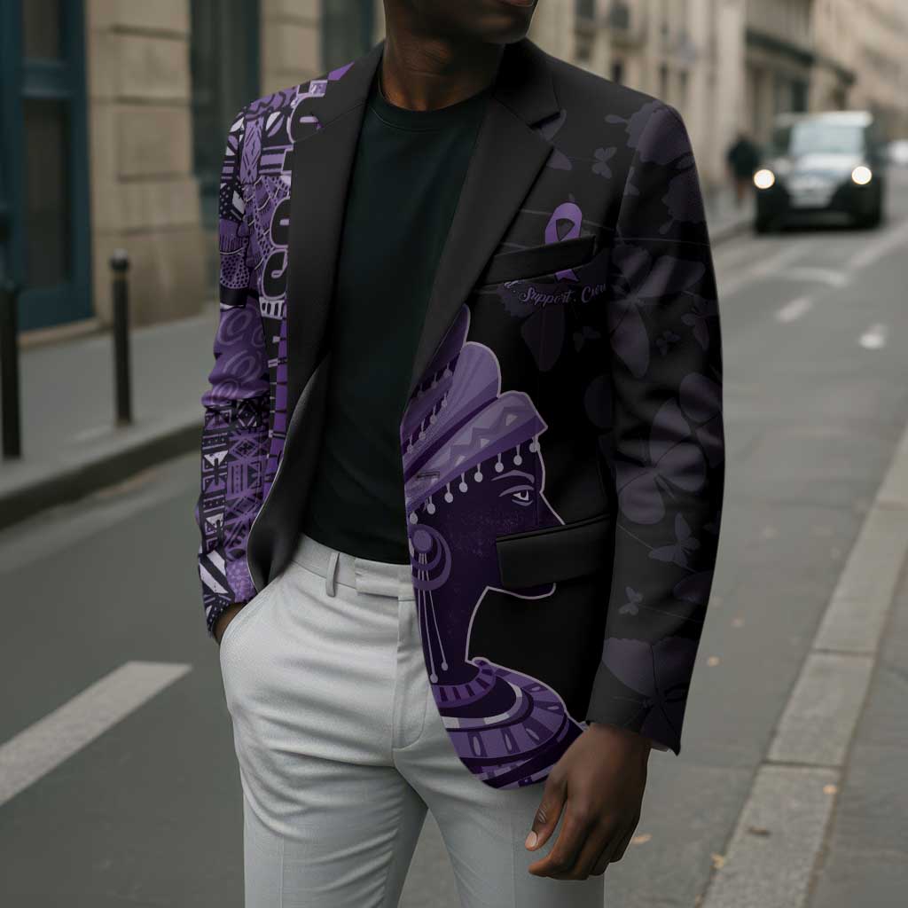 Personalized African Lady Lupus Awareness Blazer Fight Support Cure