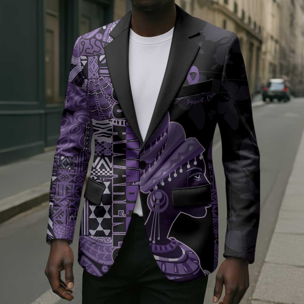 Personalized African Lady Lupus Awareness Blazer Fight Support Cure