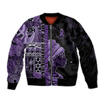 Personalized African Lady Lupus Awareness Bomber Jacket Fight Support Cure