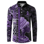 Personalized African Lady Lupus Awareness Button Sweatshirt Fight Support Cure