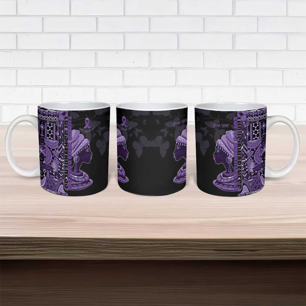 Personalized African Lady Lupus Awareness Ceramic Mug Fight Support Cure