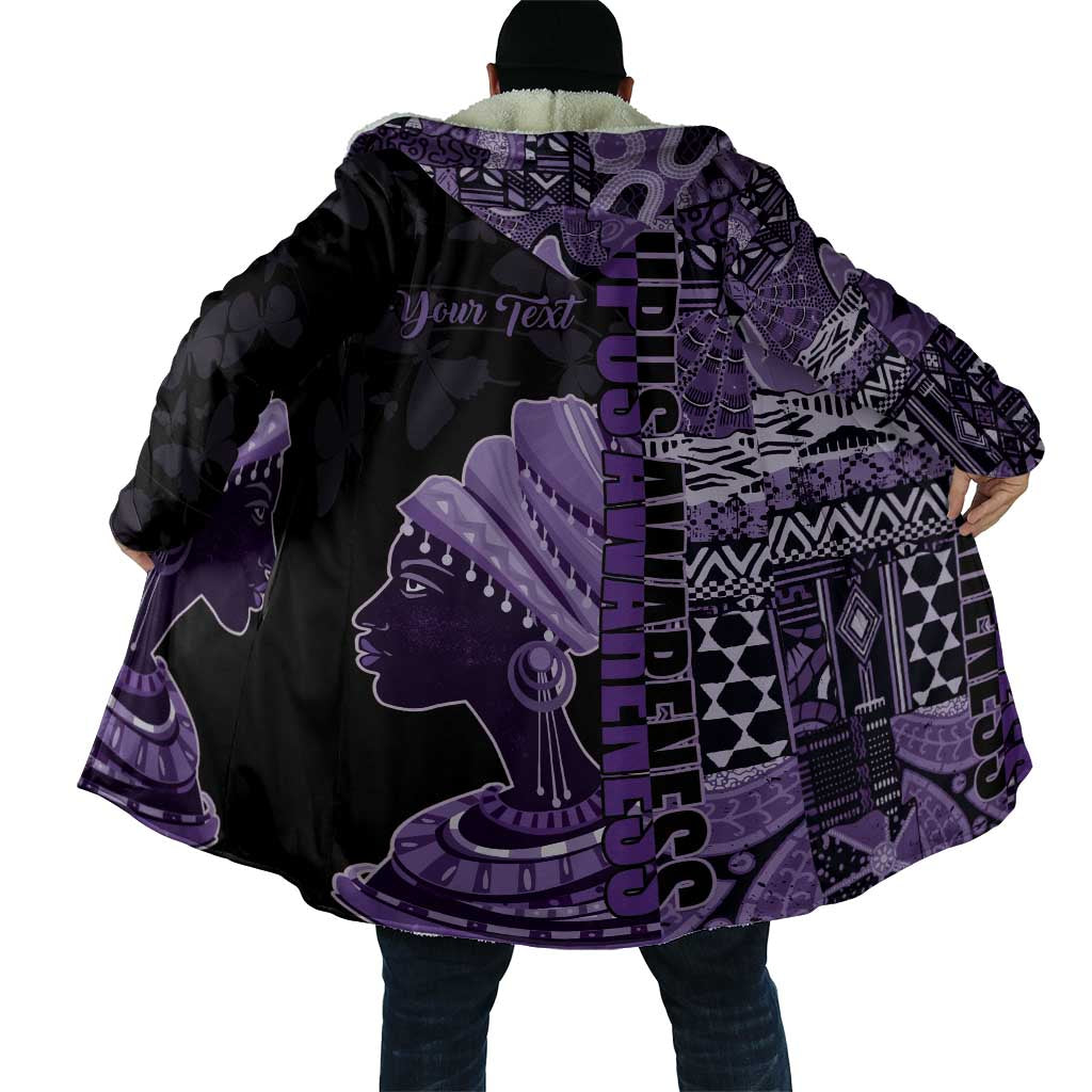 Personalized African Lady Lupus Awareness Cloak Fight Support Cure