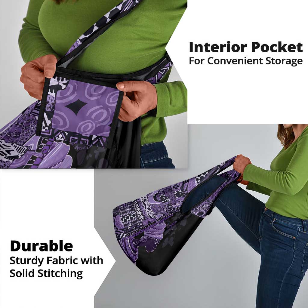 African Lady Lupus Awareness Grocery Bag Fight Support Cure