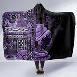 African Lady Lupus Awareness Hooded Blanket Fight Support Cure